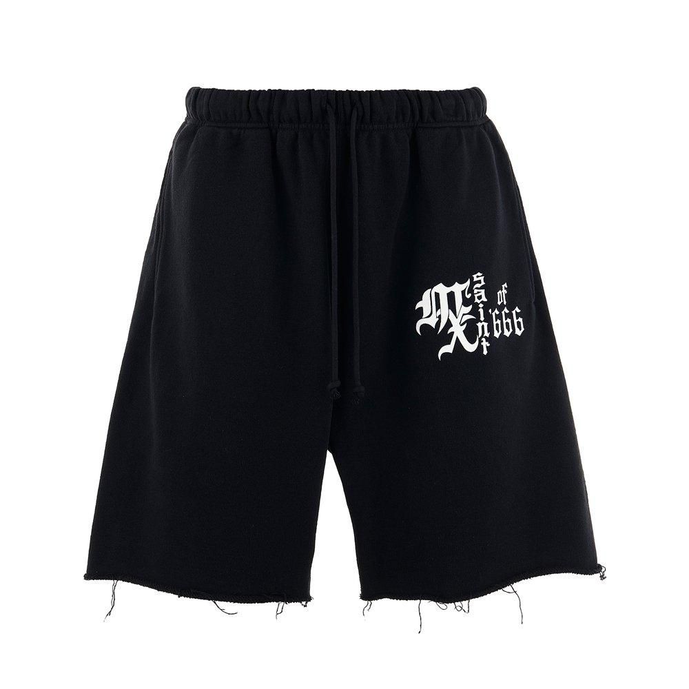 SAINT MXXXXXX | SWEAT SHORTS MX666 / BLACK