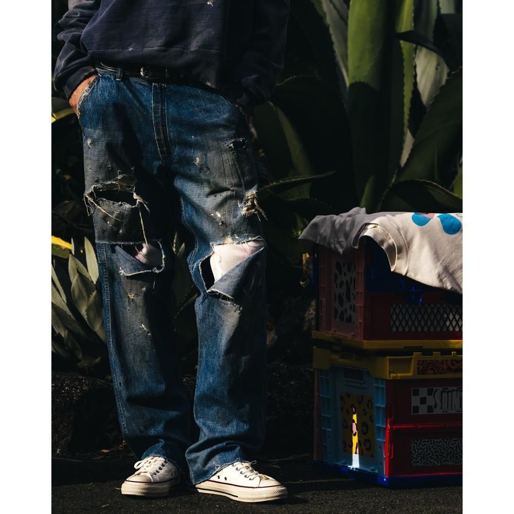 SAINT MXXXXXX | THARMAL PANTS / WHITE