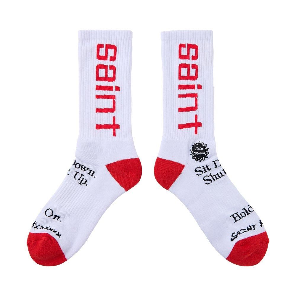 SAINT MXXXXXX | SOCKS SIT DOWN / WHITE