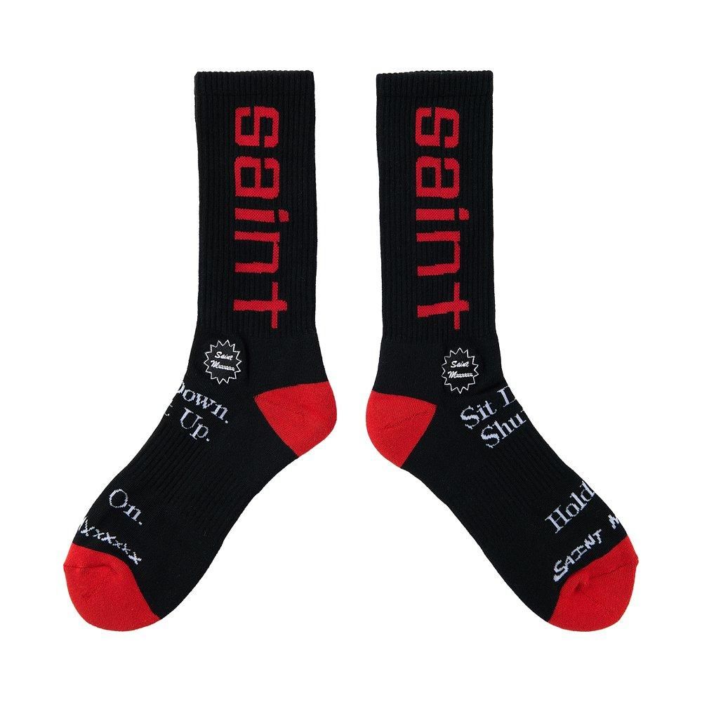 SAINT MXXXXXX | SOCKS SIT DOWN / BLACK