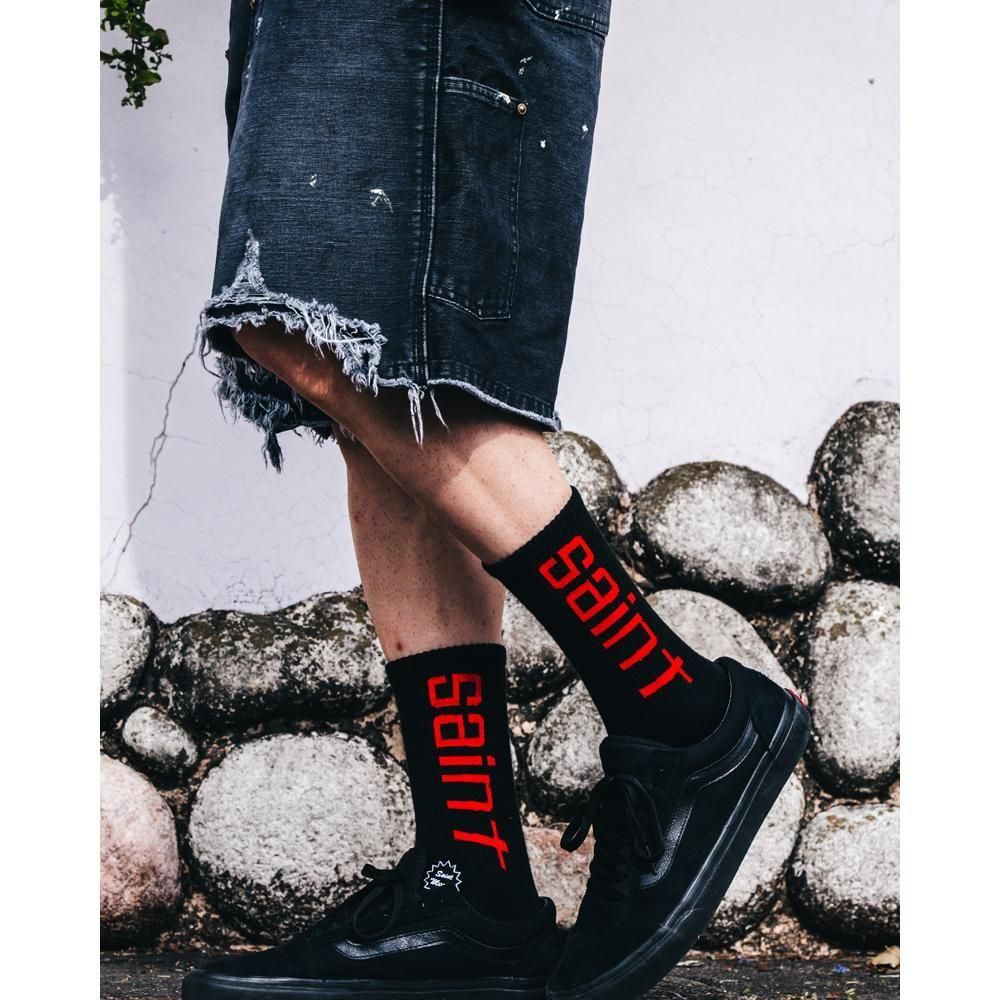 SAINT MXXXXXX | SOCKS SIT DOWN / BLACK