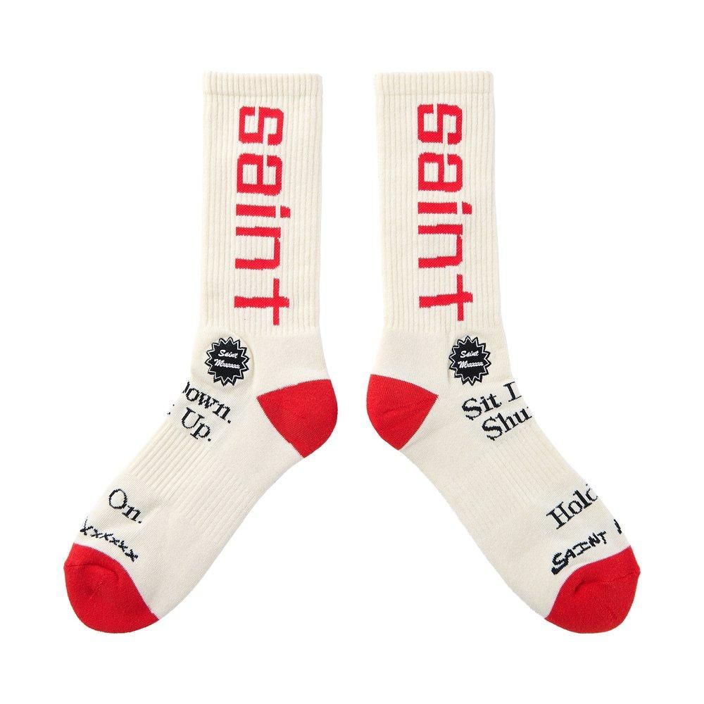 SAINT MXXXXXX | SOCKS SIT DOWN / ECRU