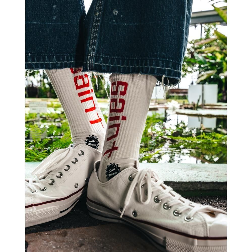 SAINT MXXXXXX | SOCKS SIT DOWN / ECRU