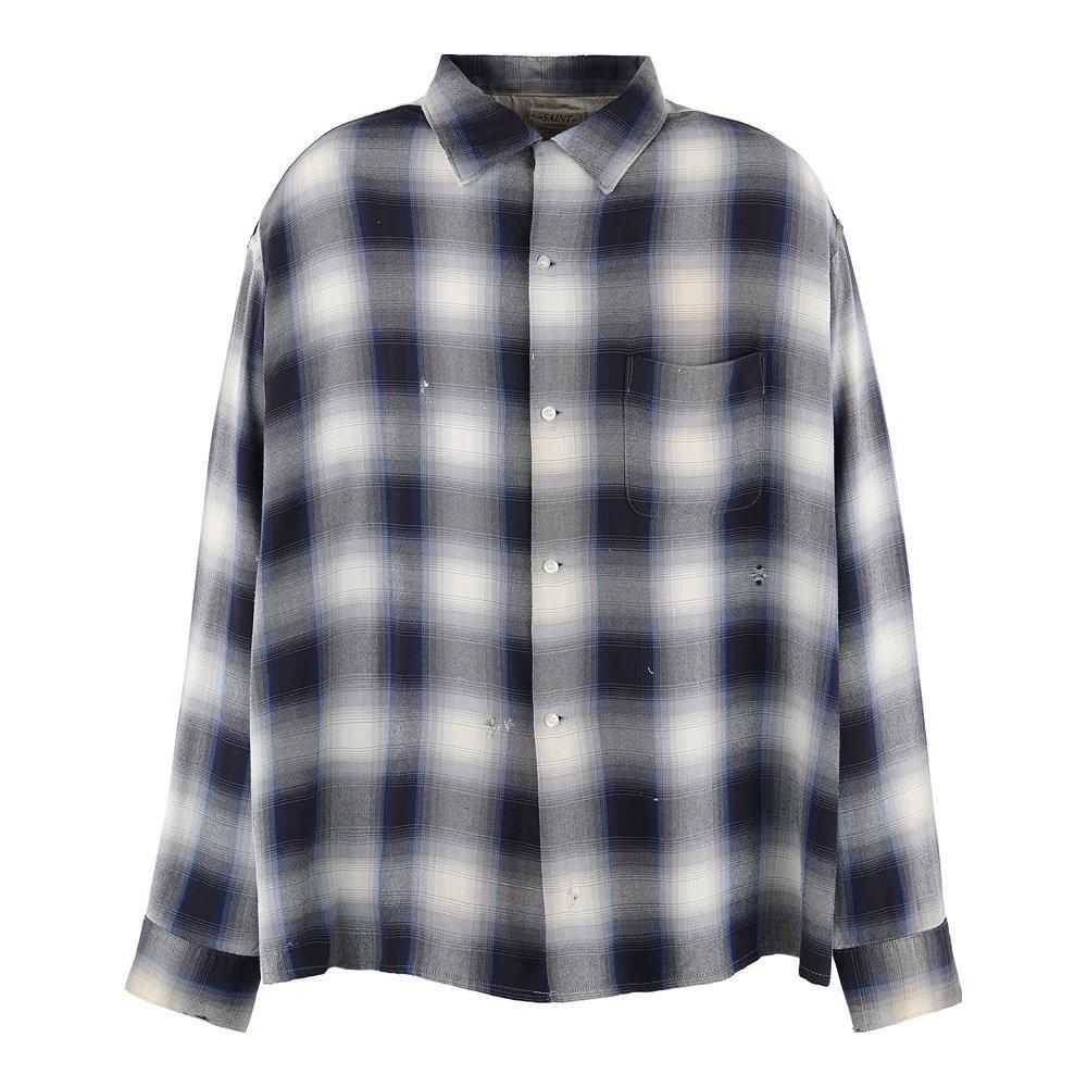 SAINT MXXXXXX | LM_CHECK SHIRT CHECK / NAVY