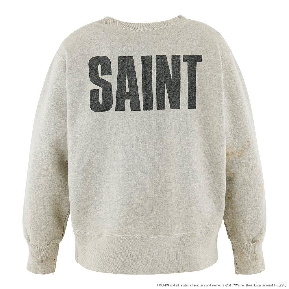 SAINT MXXXXXX | FRD_CREW NECK SWEAT SHIRT FRIENDS / GRAY