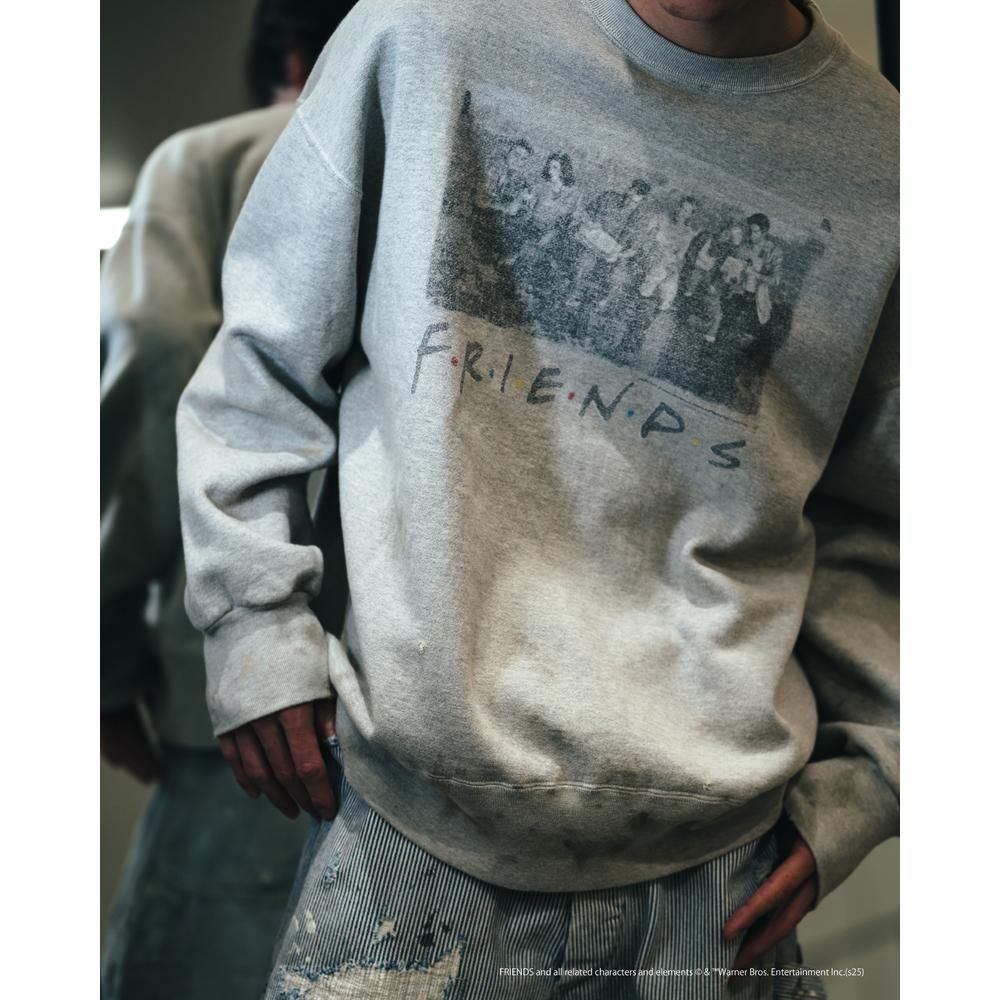 SAINT MXXXXXX | FRD_CREW NECK SWEAT SHIRT FRIENDS / GRAY