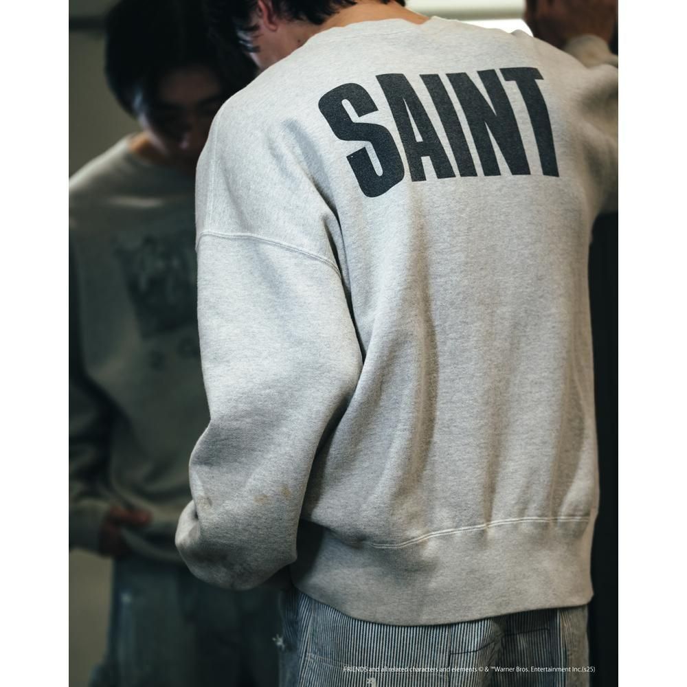 SAINT MXXXXXX | FRD_CREW NECK SWEAT SHIRT FRIENDS / GRAY