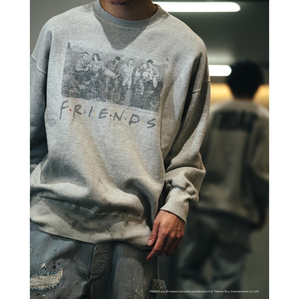 SAINT MXXXXXX | FRD_CREW NECK SWEAT SHIRT FRIENDS / GRAY