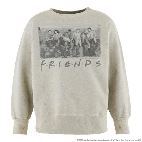 SAINT MXXXXXX | FRD_CREW NECK SWEAT SHIRT FRIENDS / GRAY