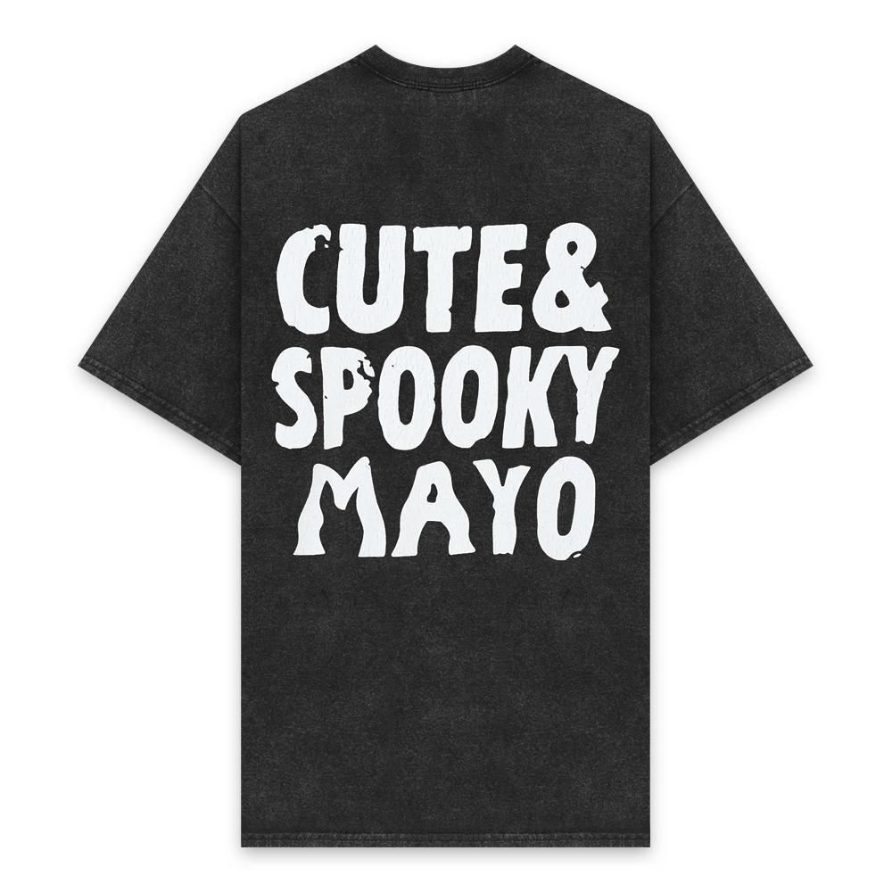 MAYO | CUTE & SPOOKY PRINT SHORT SLEEVE TEE / BLACK