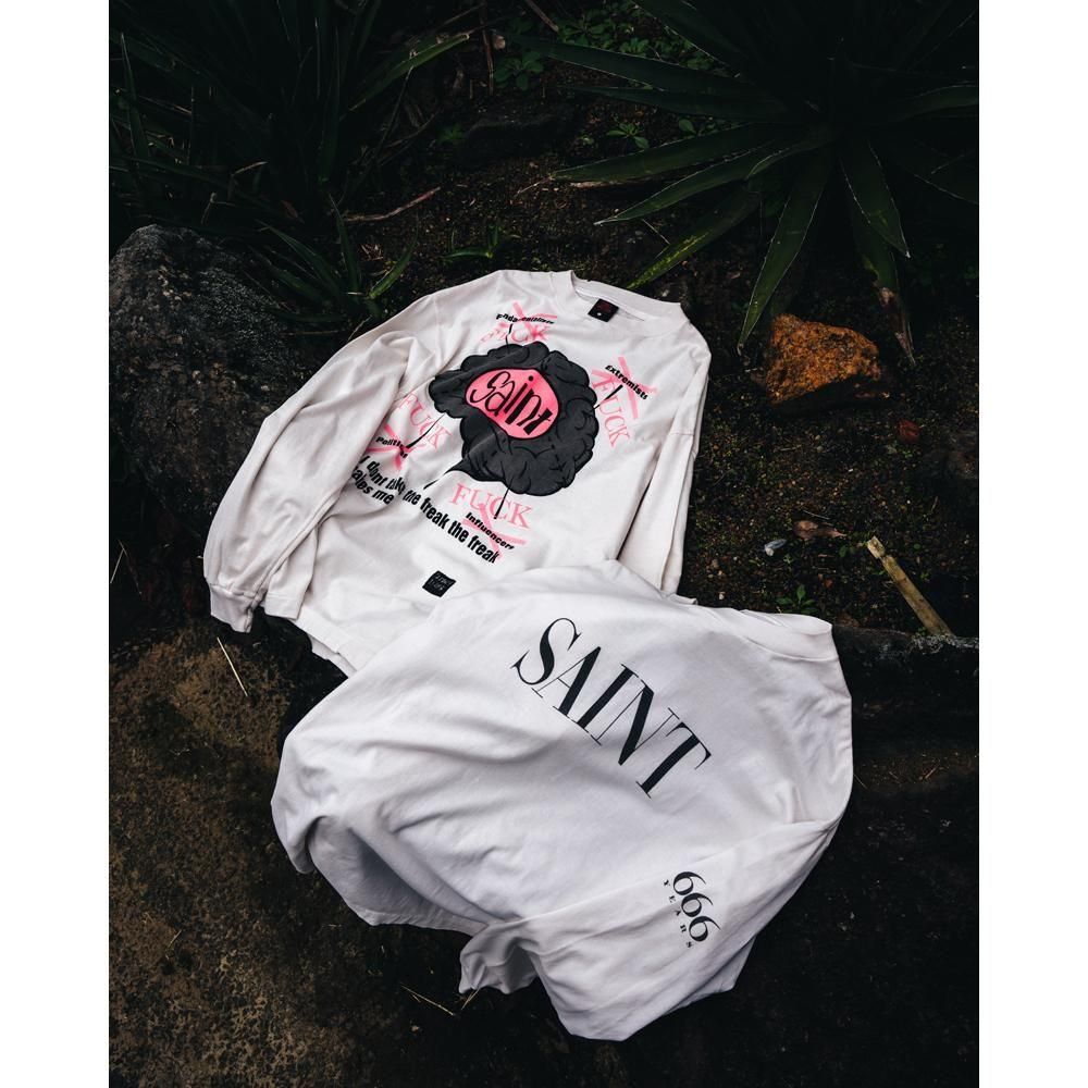 SAINT MXXXXXX | LS TEE SAINT / WHITE