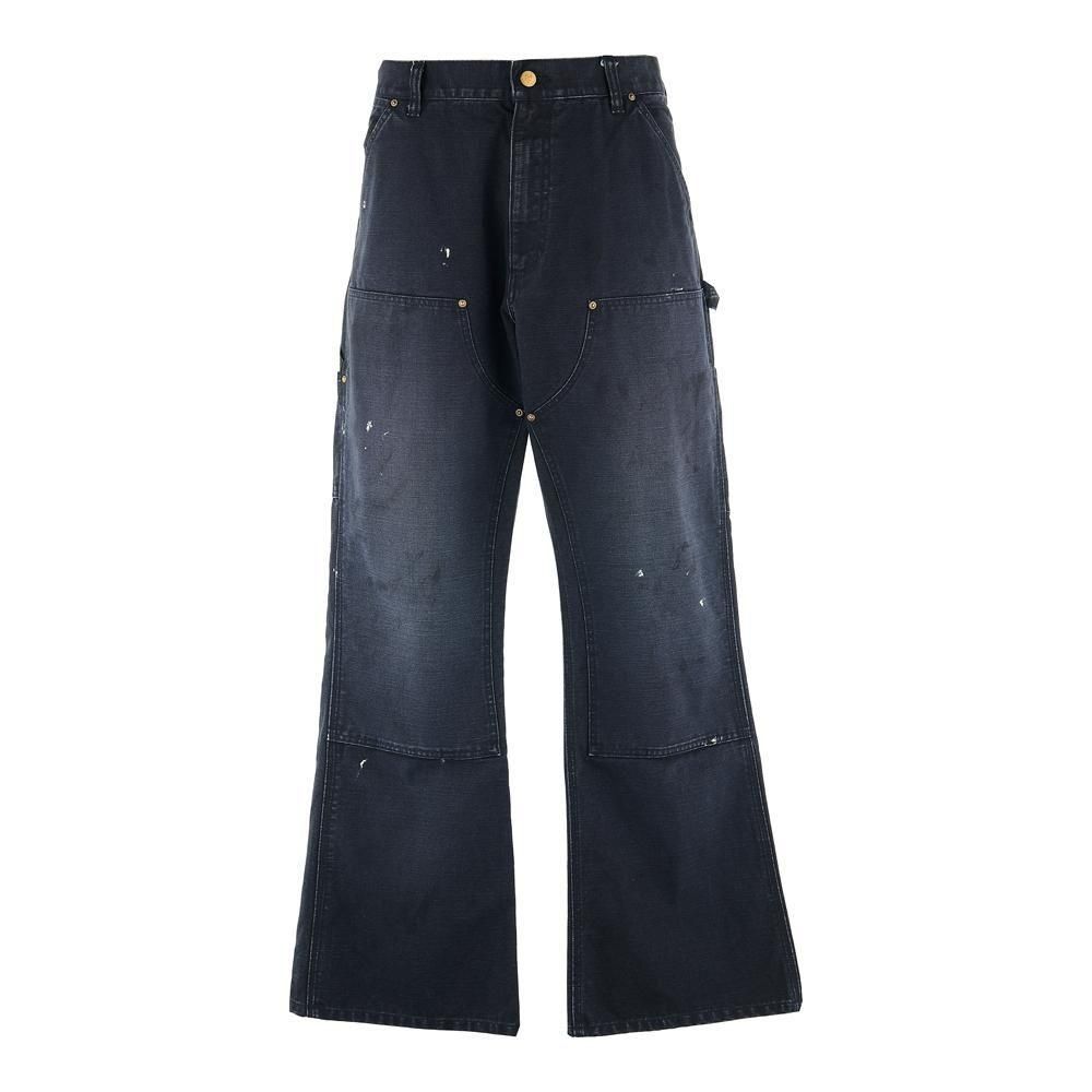 SAINT MXXXXXX | DOUBLE KNEE PANTS / BLACK