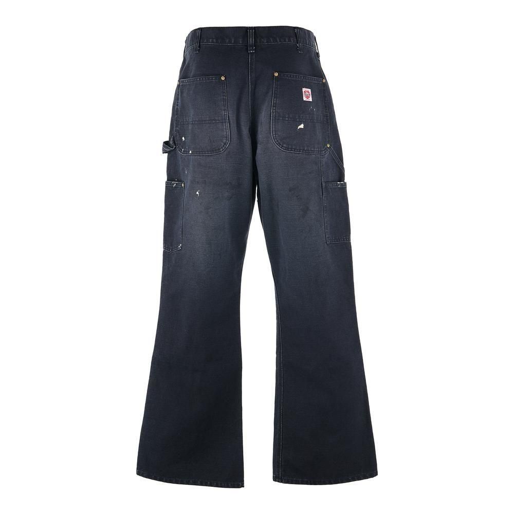 SAINT MXXXXXX | DOUBLE KNEE PANTS / BLACK