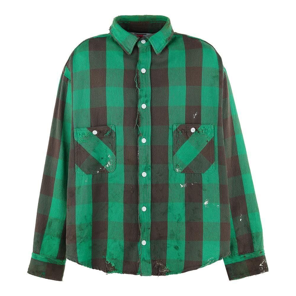 SAINT MXXXXXX | FRANNEL SHIRT CHECK / GREEN