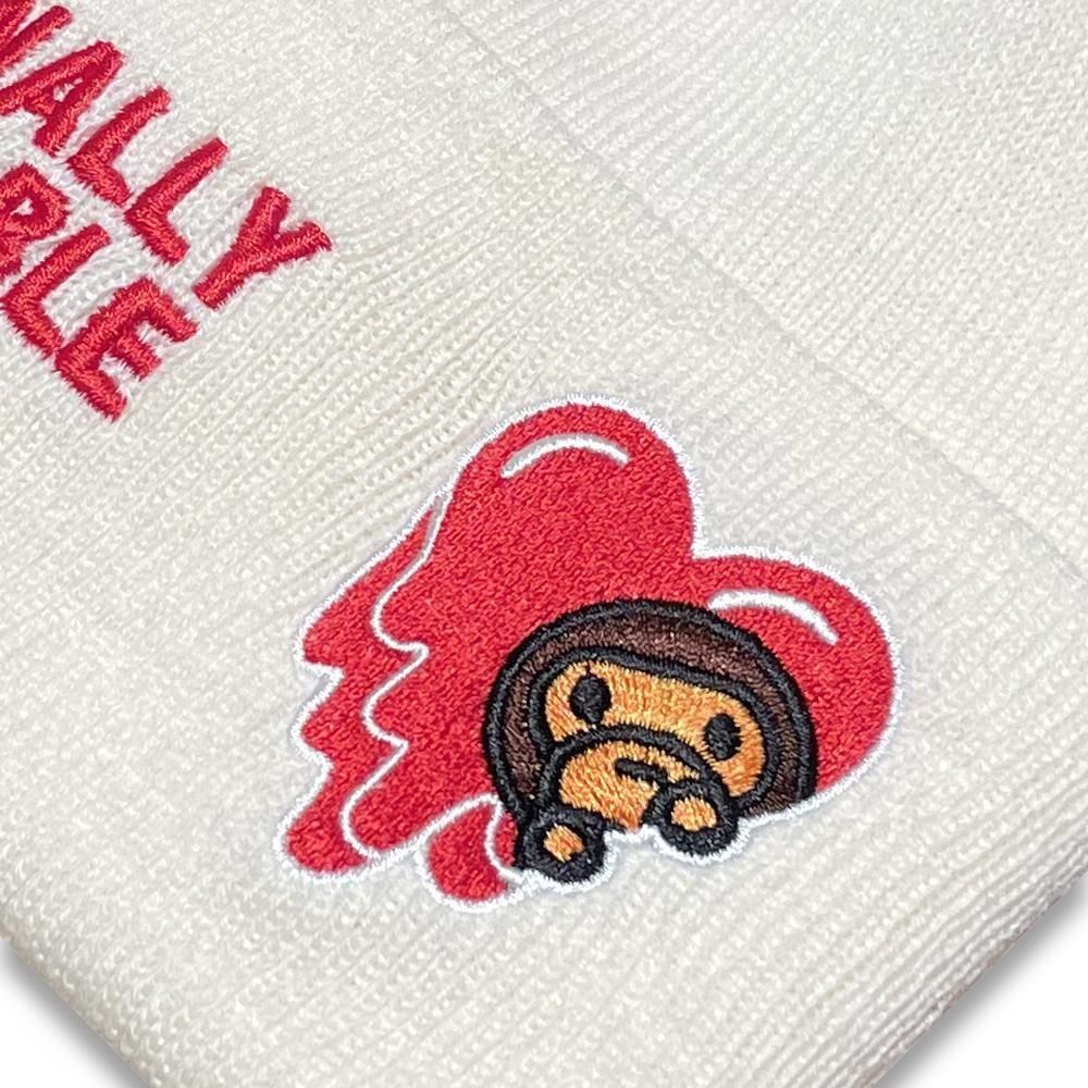 EMOTIONALLY UNAVAILABLE  | EU MILO BEANIE / WHITE