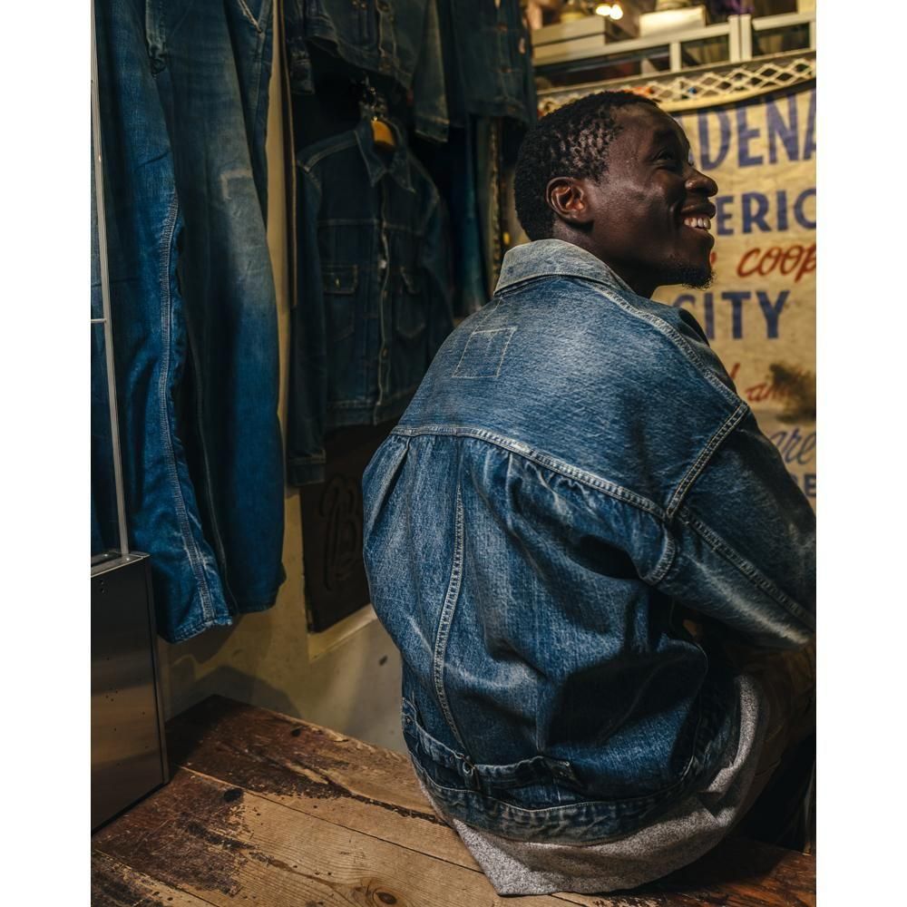 SAINT MXXXXXX | BJ_DENIM JACKET DAMAGE / BLUE