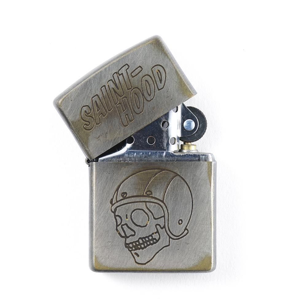 SAINT MXXXXXX | NH_STHD.AGED ZIPPO LIGHTER / SILVER