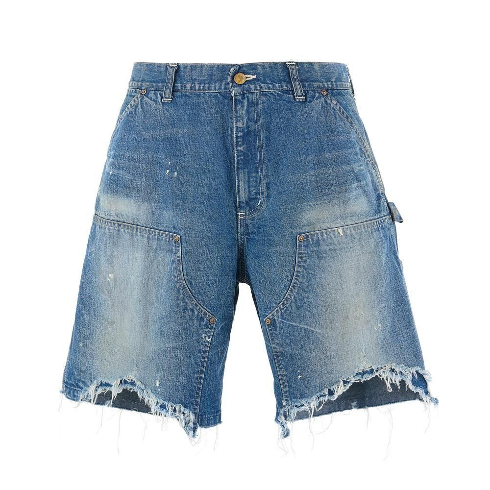 SAINT MXXXXXX | DOUBLE KNEE SHORTS / BLUE
