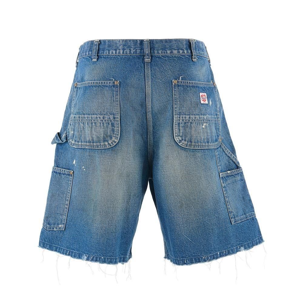 SAINT MXXXXXX | DOUBLE KNEE SHORTS / BLUE