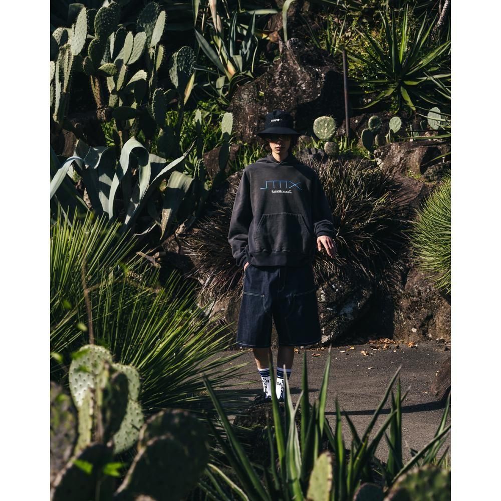 SAINT MXXXXXX | DOUBLE KNEE SHORTS RIGID / BLUE