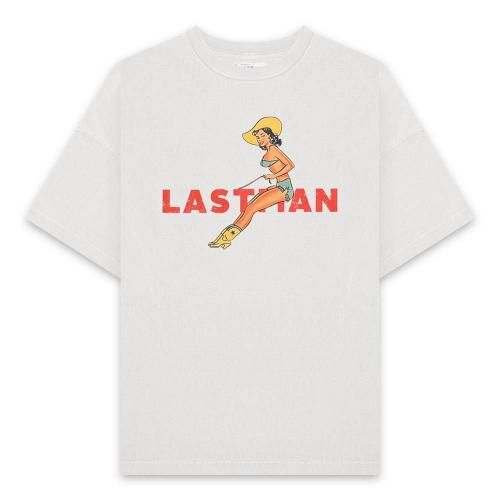 LASTMAN | PRINTED TEE -COW GIRL- / WHITE