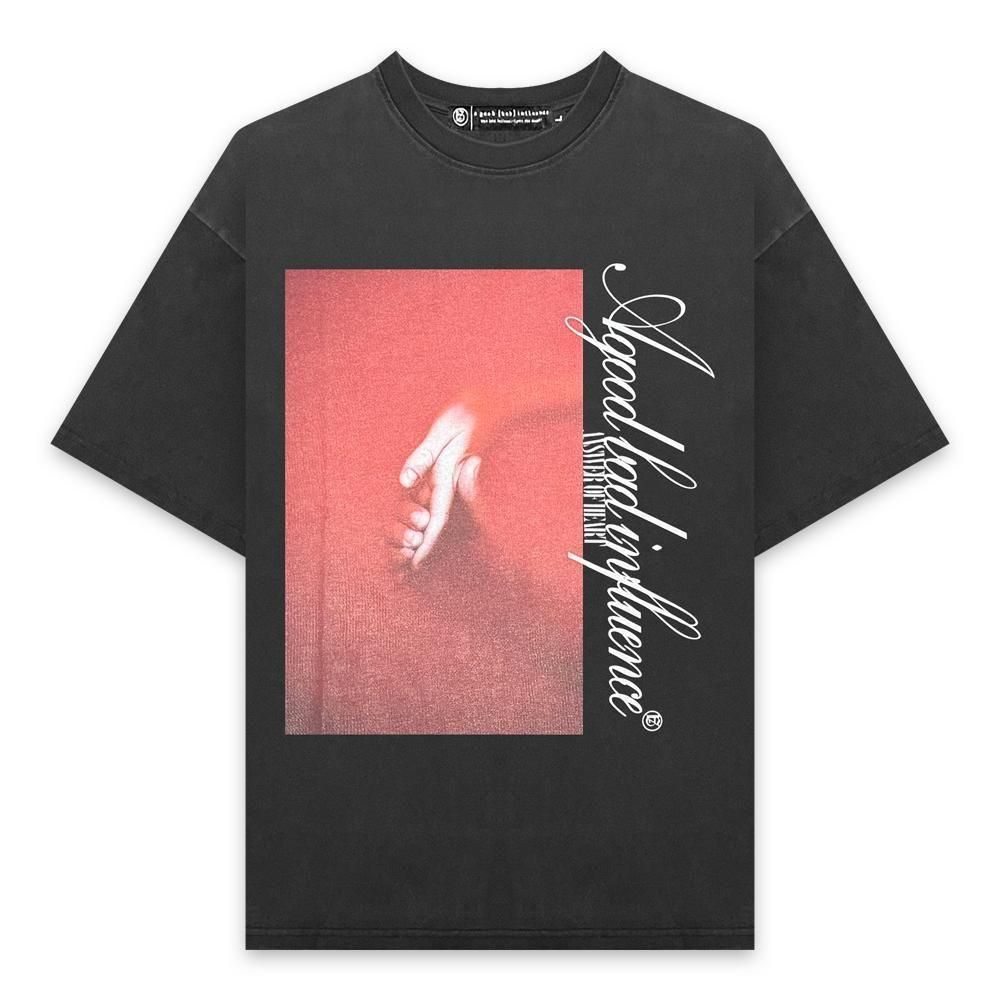 A GOOD BAD INFLUENCE | ANSWER OF HEART T-SHIRT / BLACK