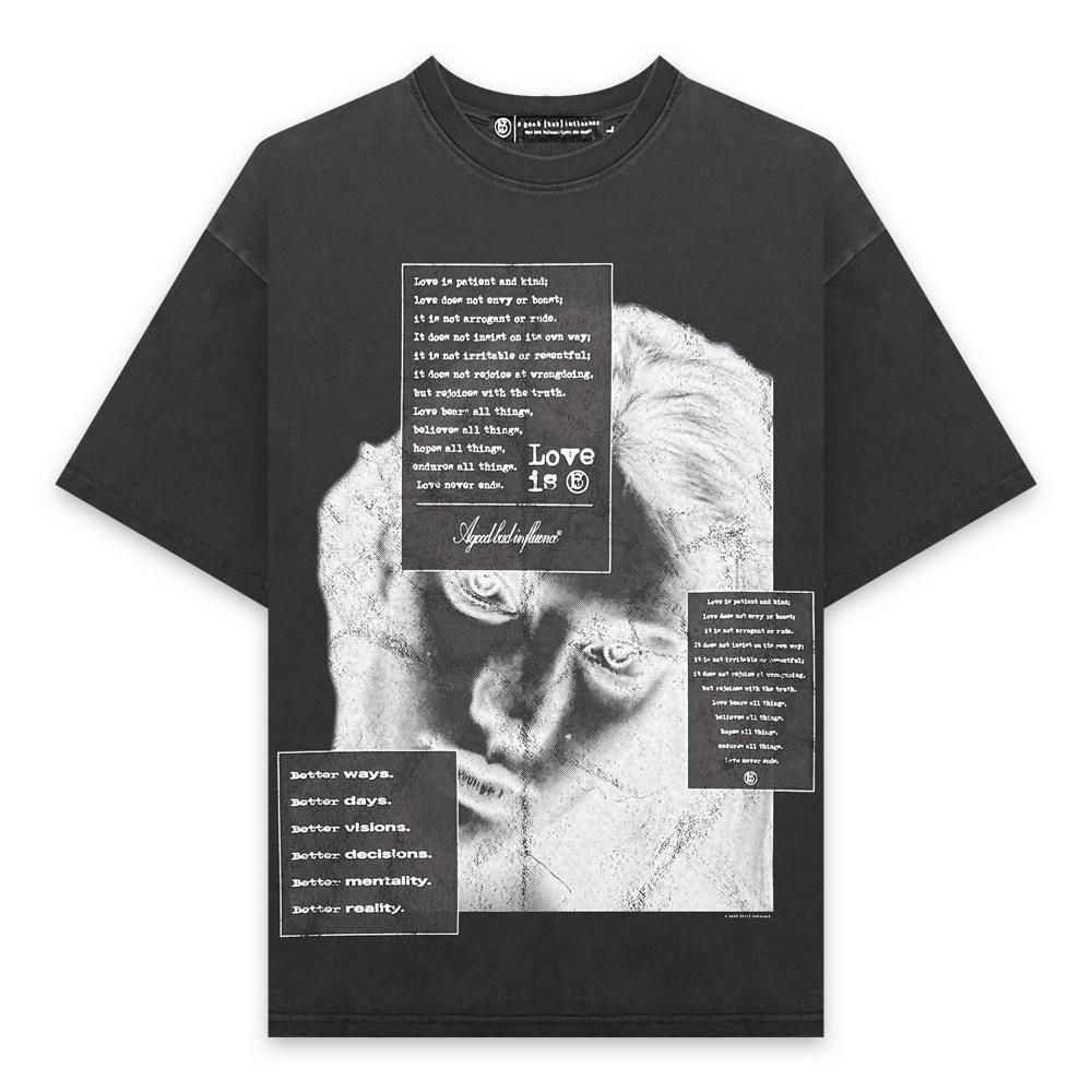 A GOOD BAD INFLUENCE | LOVE IS T-SHIRT / BLACK