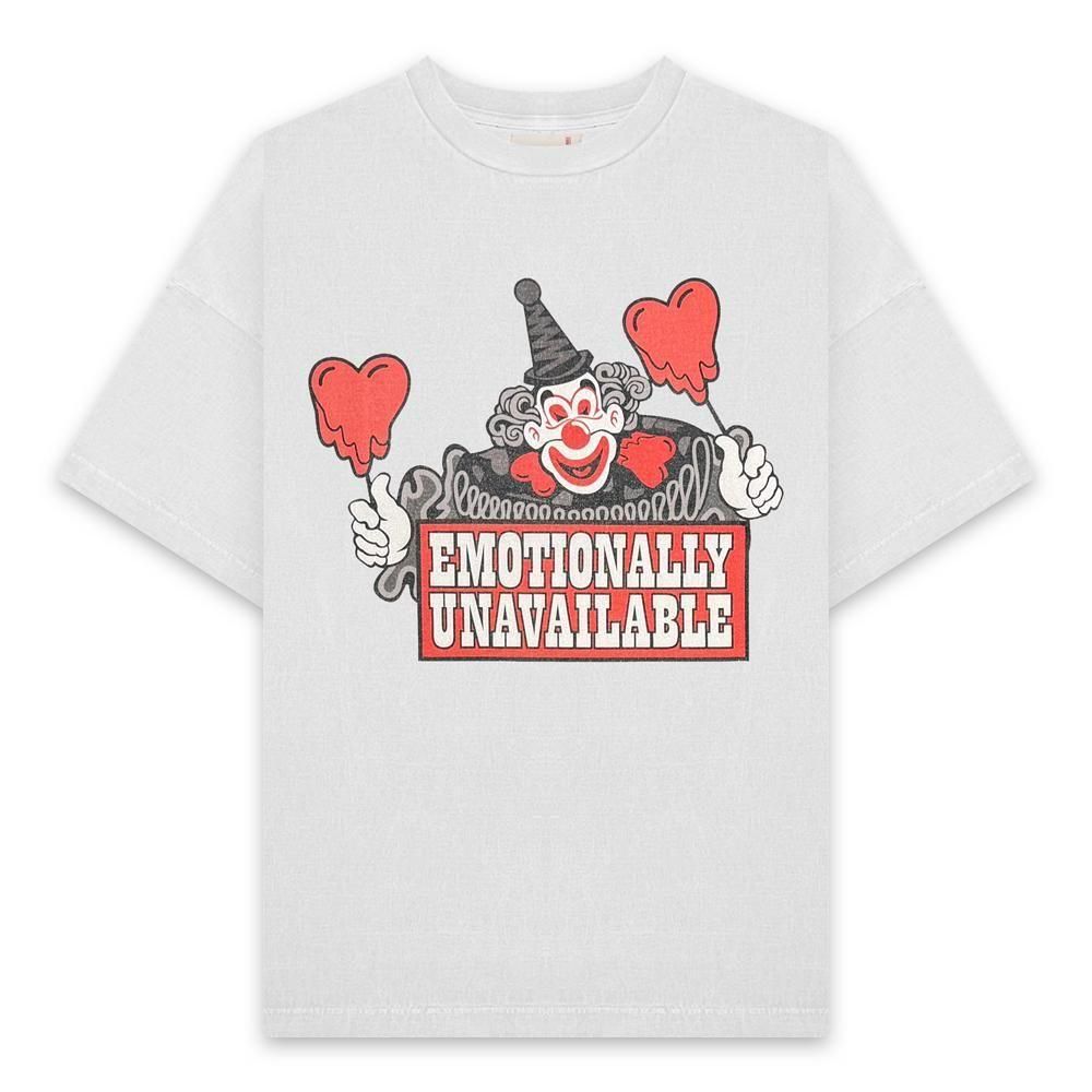 EMOTIONALLY UNAVAILABLE | EU CROWN SS TEE / WHITE