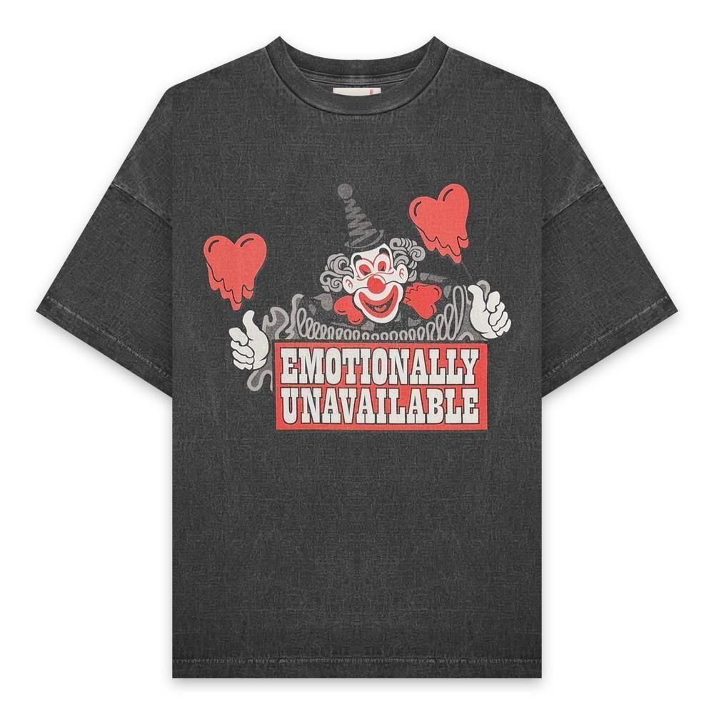 EMOTIONALLY UNAVAILABLE | EU CROWN SS TEE / BLACK