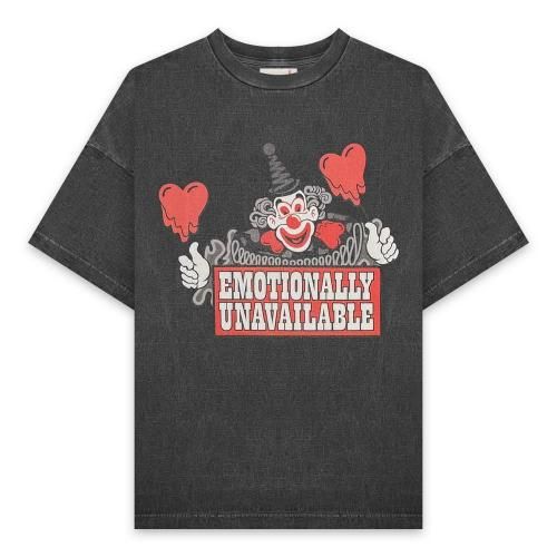 EMOTIONALLY UNAVAILABLE | EU CROWN SS TEE / BLACK