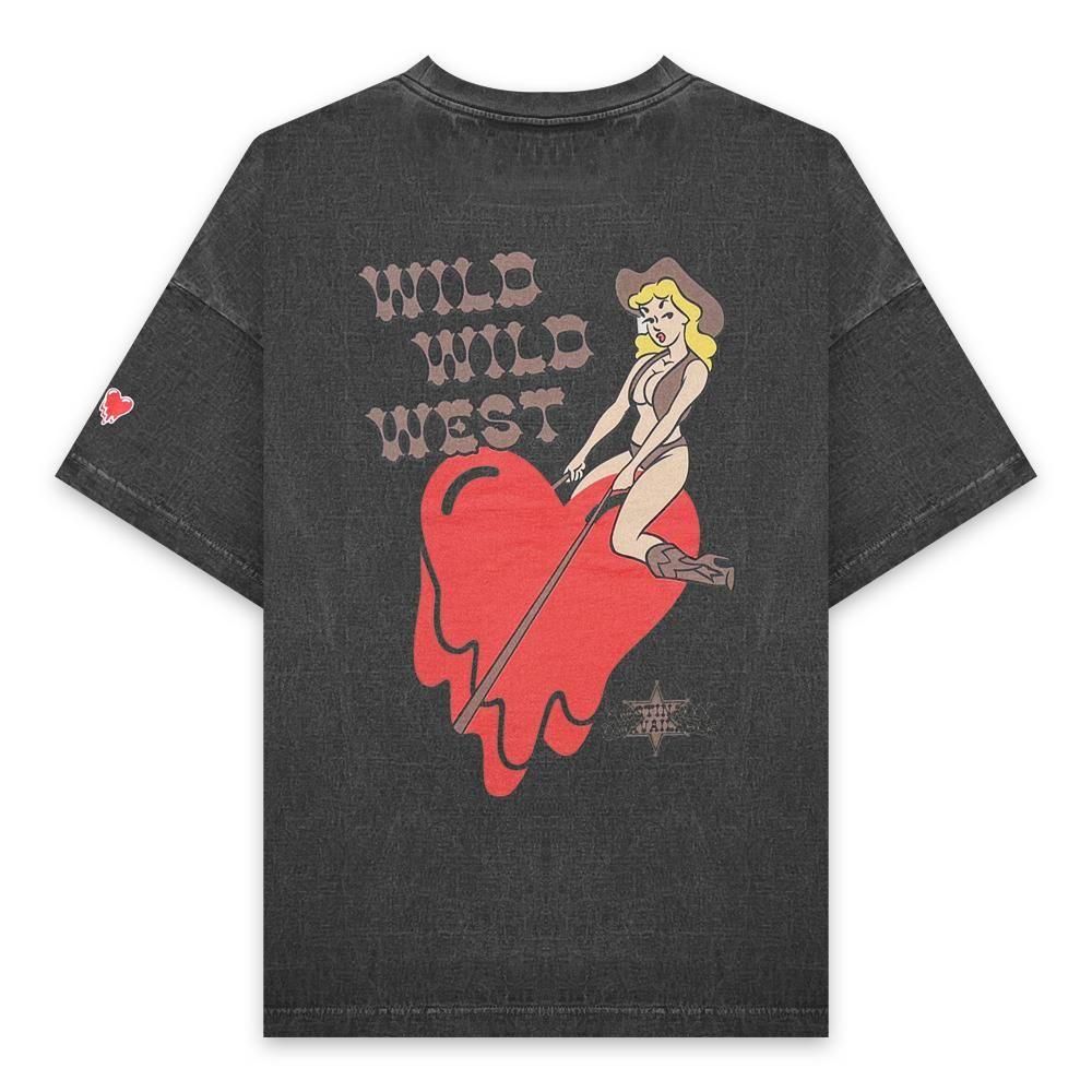 EMOTIONALLY UNAVAILABLE | EU WILD WEST SS TEE / BLACK