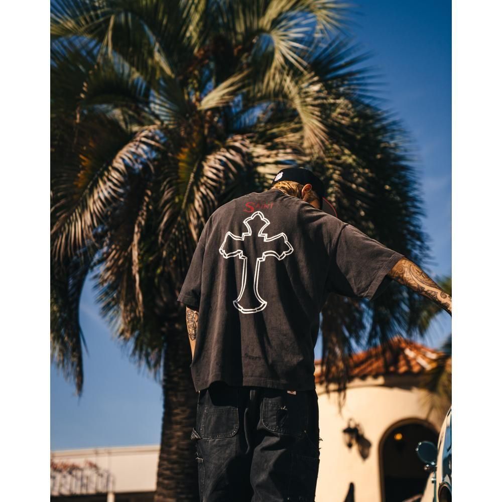 SAINT MXXXXXX | 2PC_SS TEE 2PAC / BLACK