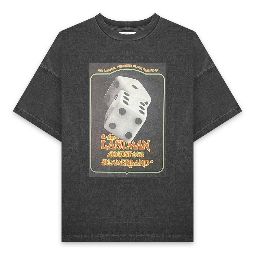 LASTMAN | PRINTED TEE -DICE- / BLACK