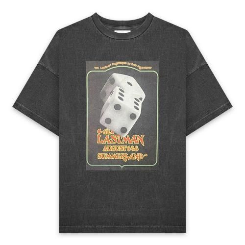 LASTMAN | PRINTED TEE -DICE- / BLACK