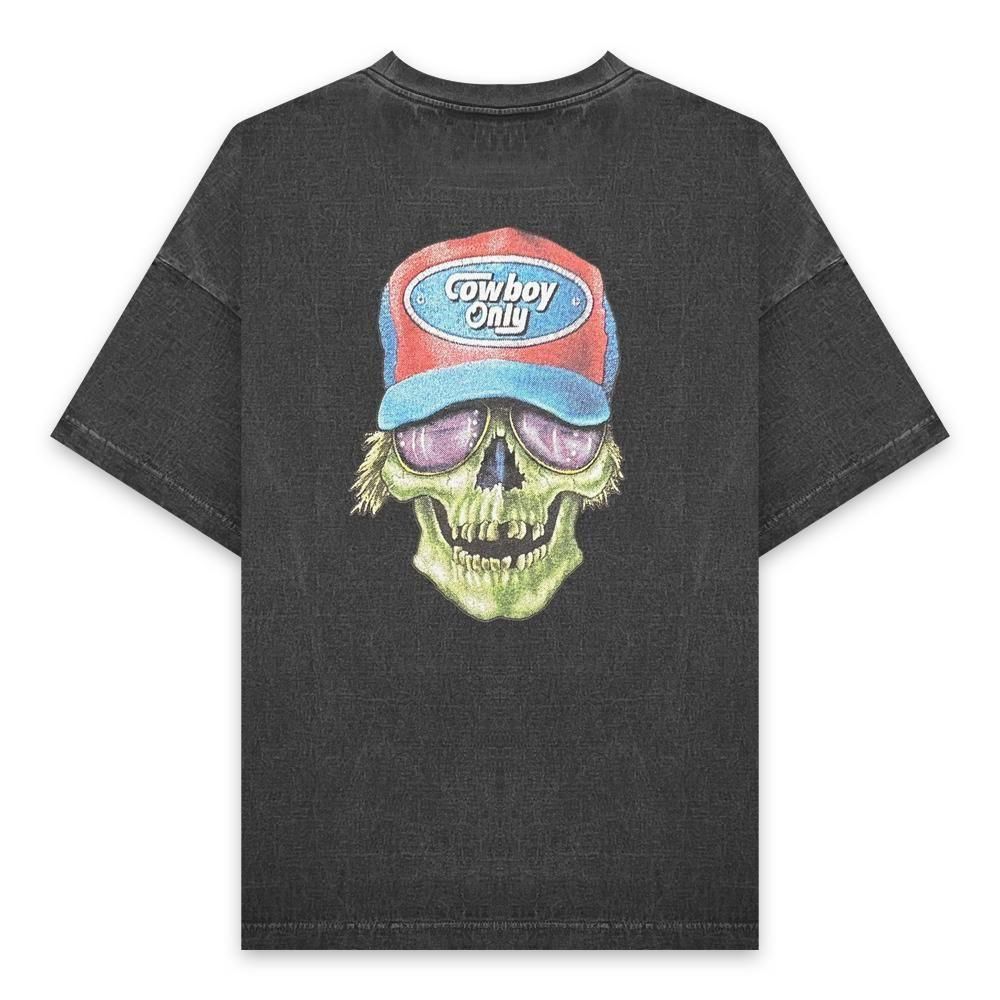 LASTMAN | PRINTED TEE -TRUCKER- / BLACK