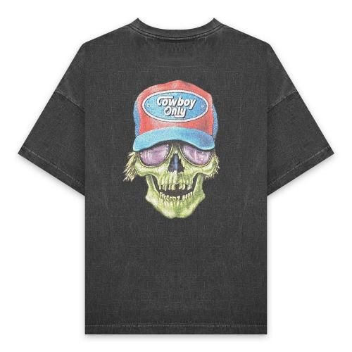 LASTMAN | PRINTED TEE -TRUCKER- / BLACK