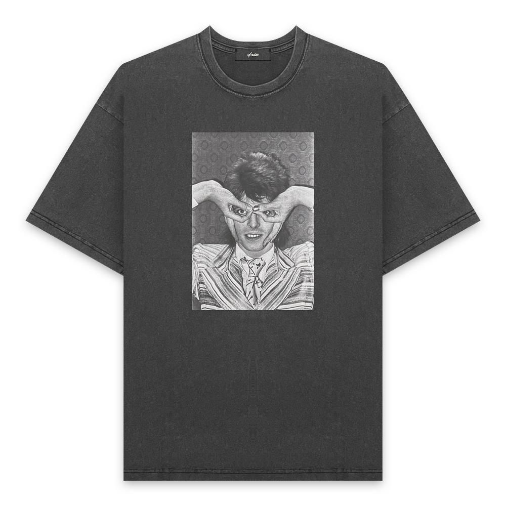 U/MUSIC | DAVID BOWIE PHOTO SS TEE / BLACK
