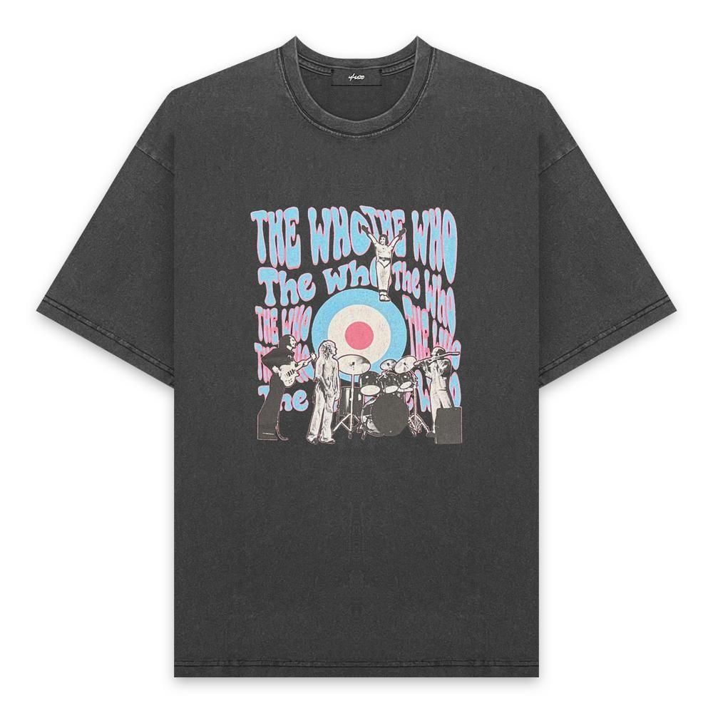 U/MUSIC | THE WHO JAM SQUARE LOGO SS TEE / BLACK