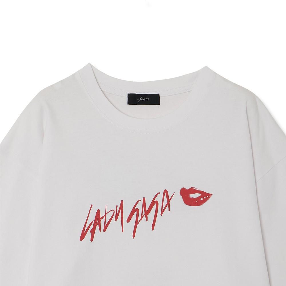 U/MUSIC | LADY GAGA BTW FACE PT SS TEE / WHITE
