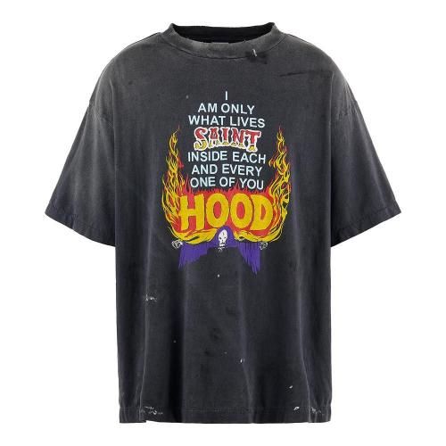 SAINT MXXXXXX | NH_SS TEE STHD.HOOD / BLACK