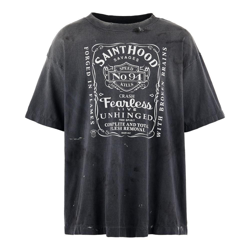 SAINT MXXXXXX | NH_SS TEE STHD.FEARLESS / BLACK