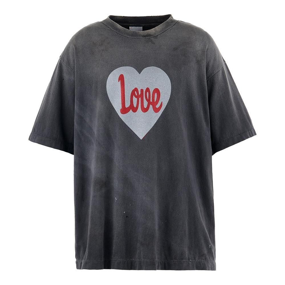 SAINT MXXXXXX | SS TEE HEART LOVE / BLACK