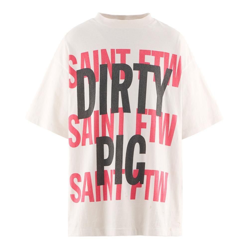 SAINT MXXXXXX | SS TEE DIRTY PIG / WHITE