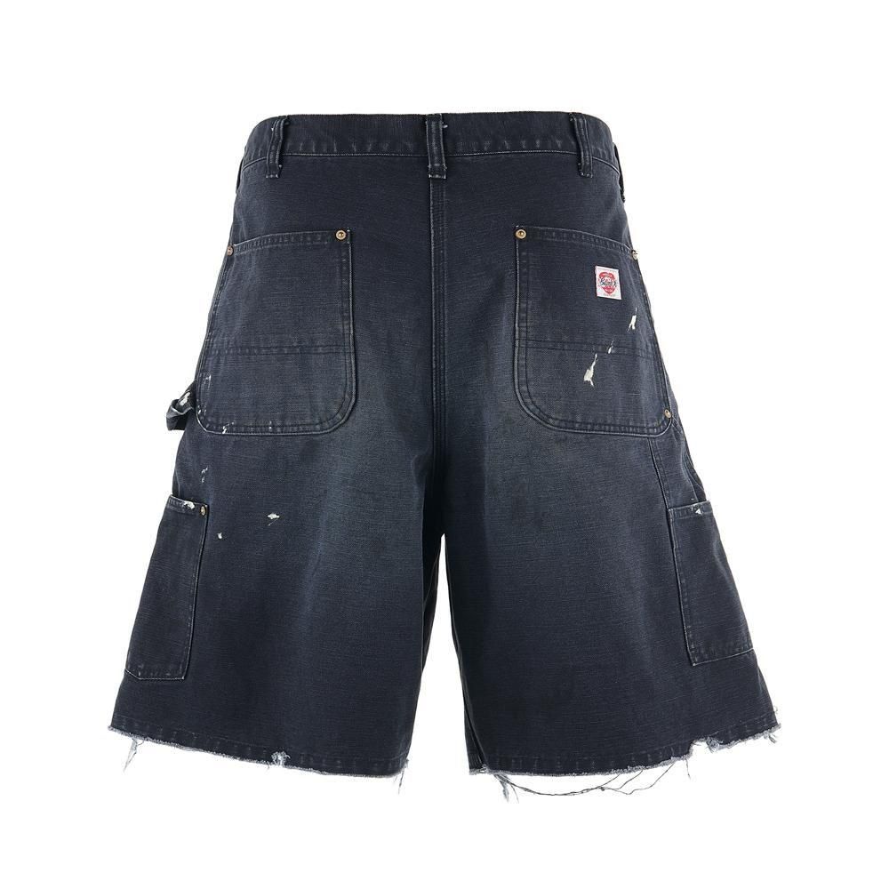 SAINT MXXXXXX | DOUBLE KNEE SHORTS / BLACK