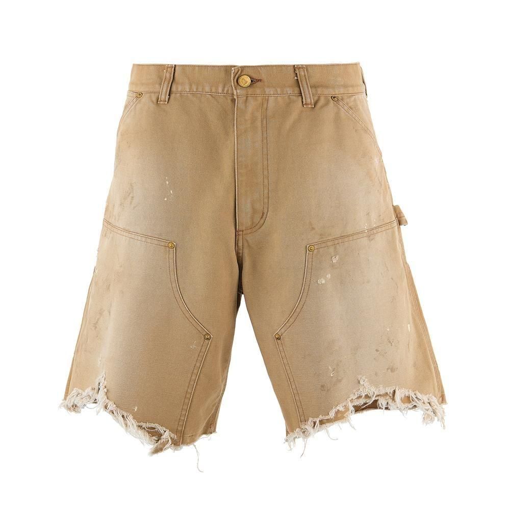 SAINT MXXXXXX | DOUBLE KNEE SHORTS / BEIGE
