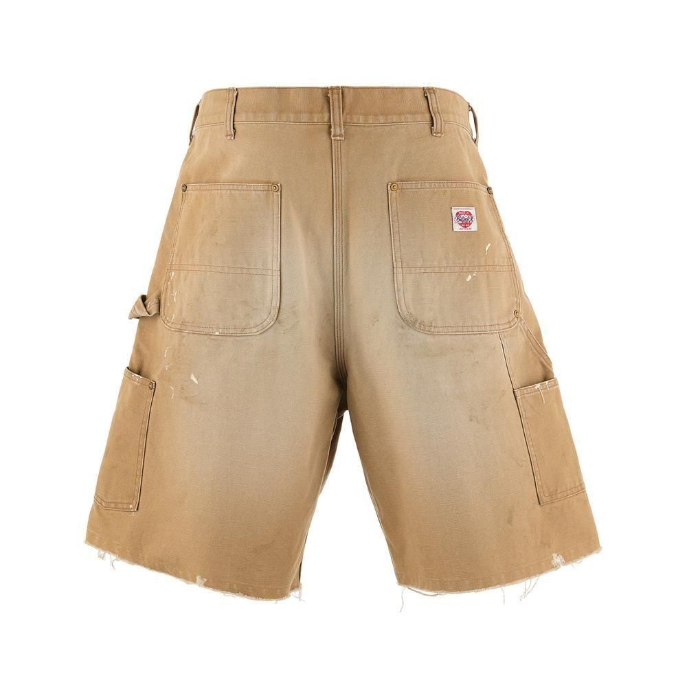 SAINT MXXXXXX | DOUBLE KNEE SHORTS / BEIGE