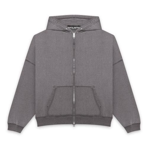 BLACK VINTAGE | ZIP HOODIE VINTAGE PROCESSING / 10YEARS NAVY