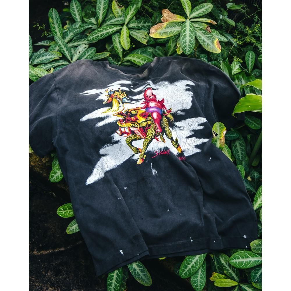 SAINT MXXXXXX | SS TEE DAMAGED / BLACK