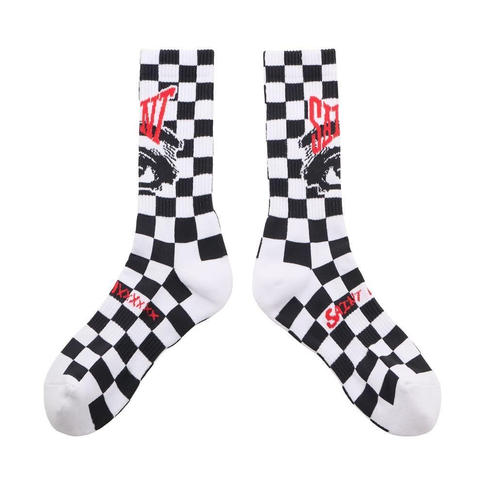 SAINT MXXXXXX | SOCKS EYE / BLACK+WHITE