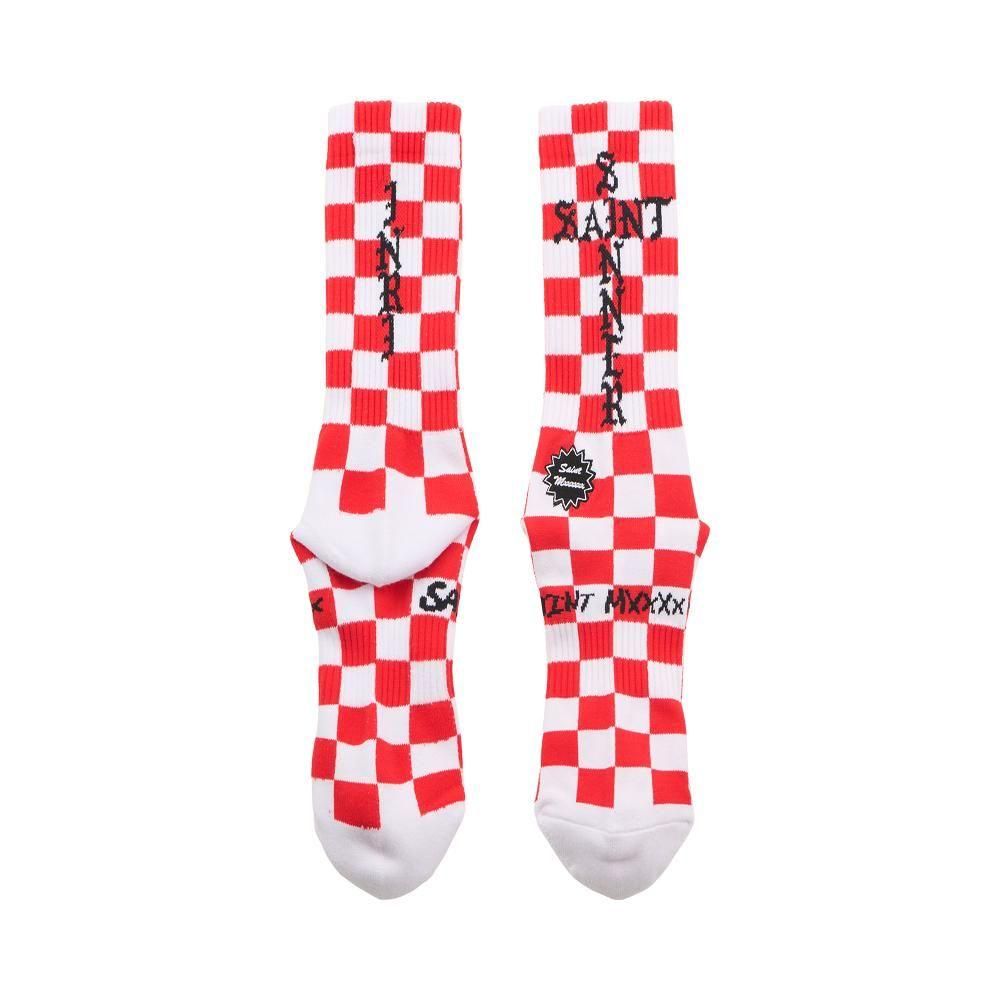 SAINT MXXXXXX | SOCKS SINNER / WHITE+RED